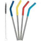Klean Kanteen Rietje Rietjes RVS 4-Pack Short Multi Color/Steel