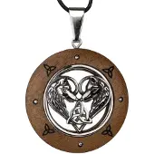 EtNox Wolven met Keltische knoop hanger (H4022)