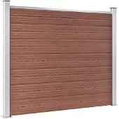 vidaXL Schuttingpanelenset 872x146 cm HKC bruin
