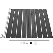 vidaXL Schuttingpanelenset 1391x186 cm HKC zwart