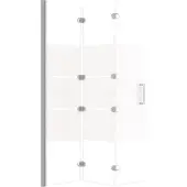 vidaXL Douchewand inklapbaar 120x140 cm ESG wit