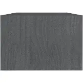 vidaXL Salontafel 110x50x34 cm massief grenenhout grijs