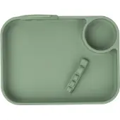Done by Deer Bord Plate Peekaboo Deer Friends Green