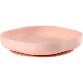 Beaba Siliconen Bord - Met Zuignap - Onbreekbaar & Ergonomisch - BPA-vrij - Geschikt voor Magnetron & Vaatwasser - Roze