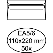 Quantore Bankenvelop EA5/6 80gr Wit Zelfklevend