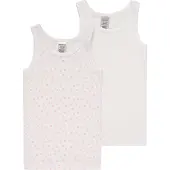 Schiesser Onderhemd pink / wit