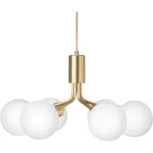 Nuura Hanglampe , Apiales, dimbare, Goud / Messing, Woonkamer, Glas, Scandinavisch