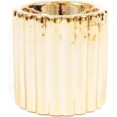 Housevitamin GOUD DIAGONAAL RIBBEL -6,5X6,5X6 CM
