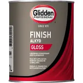 Glidden Alkyd Finish Gloss | Hoogglans Lakverf Buiten 1 LTR - Donkere kleur|1