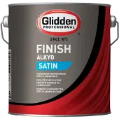 Glidden Alkyd Finish Satin | Zijdeglans Lakverf Buiten 2,5 LTR - Wit