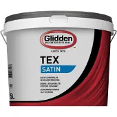 Glidden Tex Satin | Zijdeglans Muurverf en Plafondverf 5 LTR - Donkere kleur|1