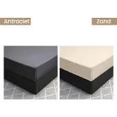Primaviera Deluxe Hoeslaken Satin Anthracite Satijn-180 x 210 cm