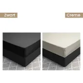 Dreamhouse Hoeslaken - katoen satijn - crème - 140x200 cm