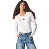 Pepe Jeans Shirt 'New Verginia' zwart / offwhite