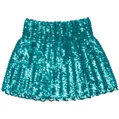 Boland Minirokje Sequins Turquoise