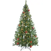 Casaria Kunstkerstboom 180cm met Verlichting