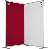 Smit Visual Scheidingswand dubbelzijdig - Whiteboard - 180x80 cm
