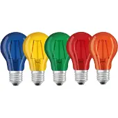 Osram 4058075434004 LED-Lampe LED STAR DÉCOR CLASSIC A E27 2,5 W farbig