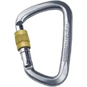 Singing Rock D Screwlock stalen schroefkarabiner (Maat One Size)