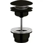 Plieger Roma 2 in 1 design afvoerplug mat zwart
