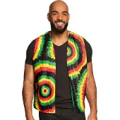 Boland mouwloos vest Rasta heren polyester