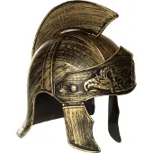 Boland Romeinse helm spartacus (goud)