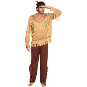 Boland - Volwassenenkostuum Flying eagle - Multi - M/L - Volwassenen - Indiaan