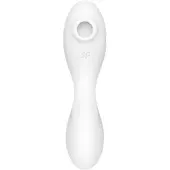 Satisfyer Curvy Trinity 5+ - App-gestuurde 2-in-1 vibrator (wit)