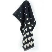 Bunzlau Castle Keukendoek Hearts Zwart