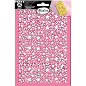 Aladine 3D Sjabloon A5 Flower Power - Zelfklevend knutselmateriaal.