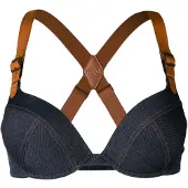 Marlies Dekkers Push Up bh Calamity Jane | Maat: 70F | Kleur: Jeans Blauw