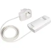 Ehmann 2660x0009 Snoerdimmer Geschikt voor lampen: Halogeenlamp, Gloeilamp Wit