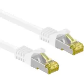 Goobay S/FTP CAT7 10 Gigabit netwerkkabel / wit - LSZH - 15 meter