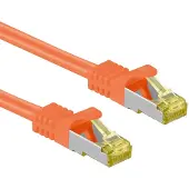 Goobay S/FTP CAT7 10 Gigabit netwerkkabel / oranje - LSZH - 10 meter