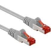 Pro KAB CAT 6 patchkabel, S/FTP (PiMF), grijs 20m LSZH halogeenvrij, koper