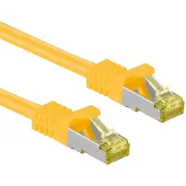 Goobay S/FTP CAT7 10 Gigabit netwerkkabel / geel - LSZH - 10 meter