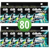 Gillette Mach3 Scheermesjes 80 Stuks