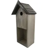 Garden Spirit Vogelhuisje Nestkast & Pindakaashouder Verticaal- Nestkastje - - Grijs - P