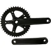 Overig Crankset spieloos 42t staal 18 zwart 170mm - ZWART