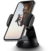 IMoshion Telefoonhouder auto - Verstelbaar - Dashboard of voorruit - Zwart