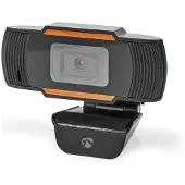 Nedis USB webcam met microfoon en klem/standaard - Full HD / zwart - 1,4 meter