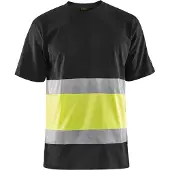 Blakläder T-Shirt High-Vis 33871030 | Zwart/High-Vis Geel | Maat 3XL - 7330509524374