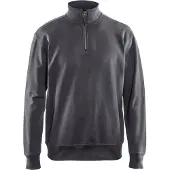 Blakläder Sweatshirt met halve rits 33691158 | Donkergrijs | Maat 4XL - 7330509605219