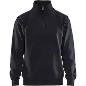 Blakläder Sweatshirt Jersey 1/2 rits 33651048 | Zwart | Maat L - 7330509352328