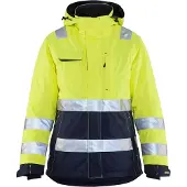 Blakläder 4872-1987 Dames Winterjas High Vis High Vis Geel/Marineblauw maat XS dames