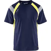 Blakläder 3332-1030 T-shirt Visible Marine/High Vis Geel maat XS heren