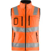 Blakläder 3049-2517 Softshell vest High Vis High Vis Oranje maat S heren