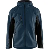 Blakläder 4753-2516 Softshell jack met capuchon Donker marineblauw/Zwart maat XL heren