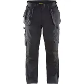 Blakläder Service werkbroek met stretch en spijkerzakken 14961330 | Zwart/Donkergrijs | Maat 46 - 7330509555750