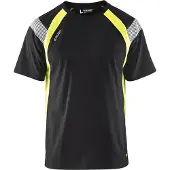 Blakläder 3332-1030 T-shirt Visible Zwart/High Vis Geel maat 4XL heren